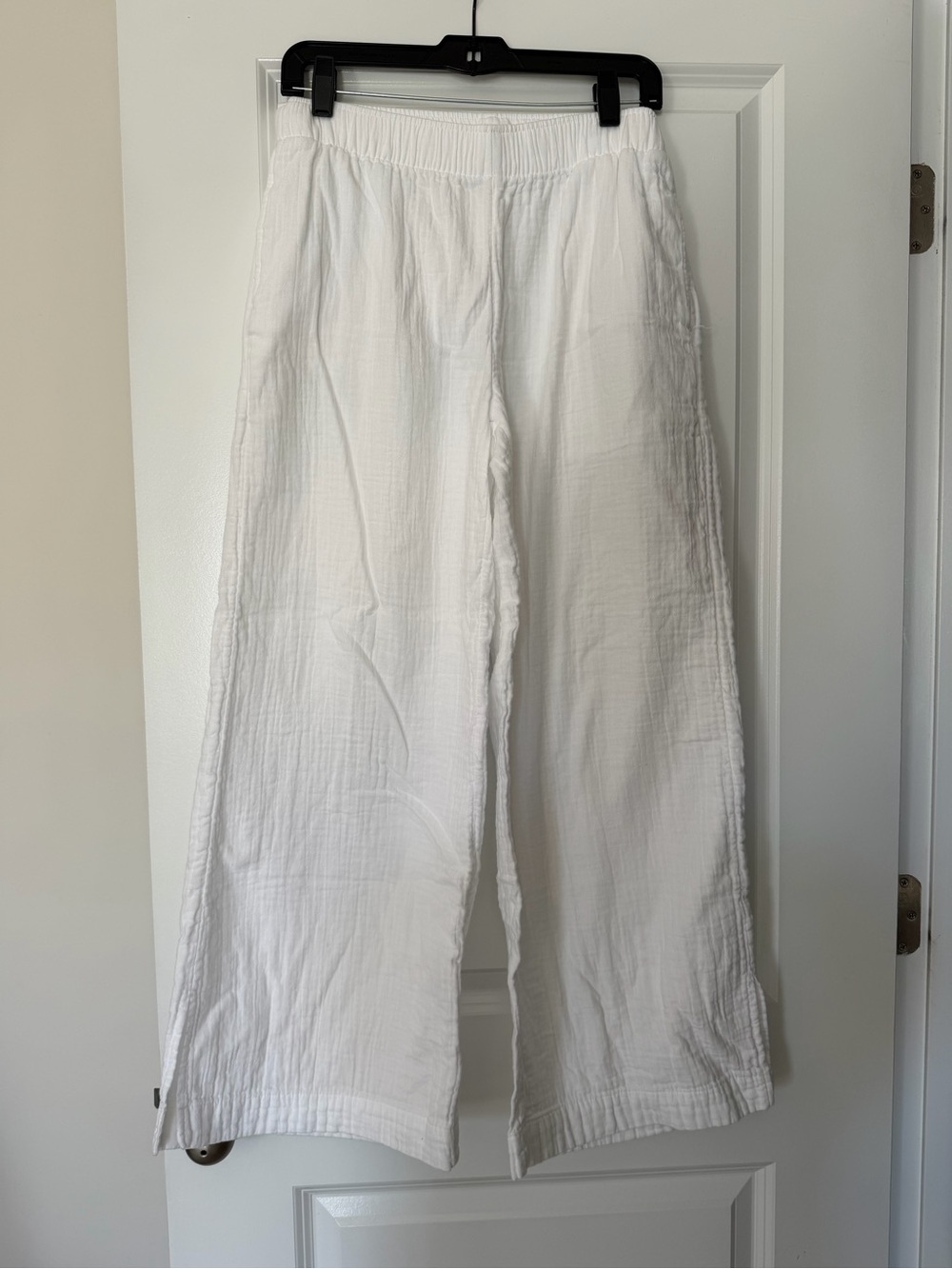 White Wide-Leg Women’s Pants